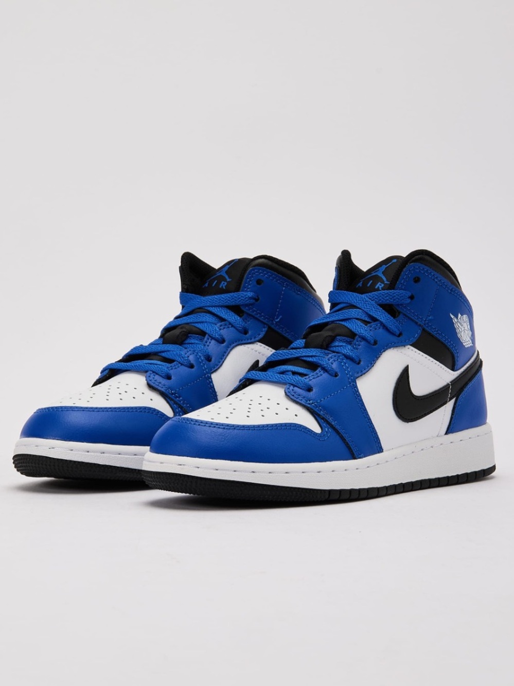 Nike Jordan 1 Low Sneakers Royal Blue Black Kids 6 Youth
